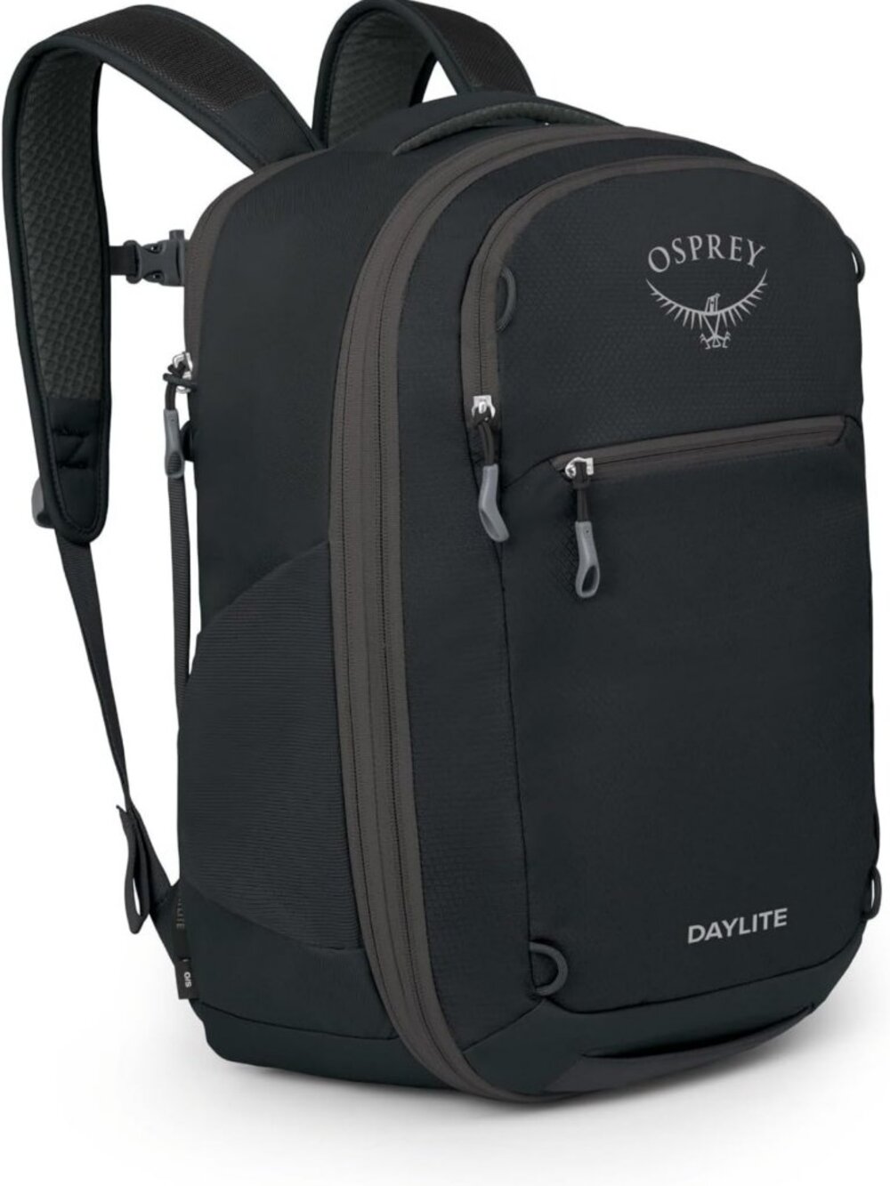 Expandable Travel Pack 26+6L, Versatile Daypack for Hiking & Adventure, Black